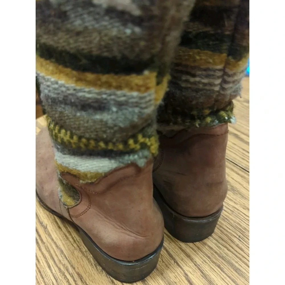 Free Bird By‎ Steven CABAL Over Knee Wool Blanket Boots Women's Size 9 M